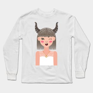 The Girl Sweetest Taurus on Earth - Taurus Long Sleeve T-Shirt